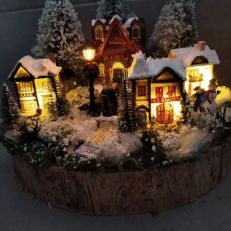 Adventní dekorace Vánoční městečko
