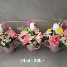 Jarní dekorace v hrnečku